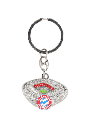 FC Bayern Schlüsselanhänger Arena - Silber