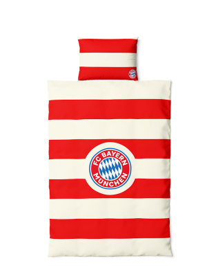 FC Bayern Bettwäsche - Rot/Weiß - Baby