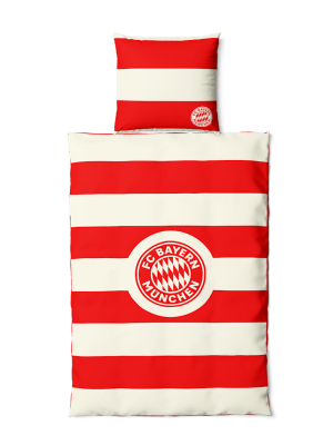 FC Bayern Bettwäsche Übergröße - Rot/Weiß