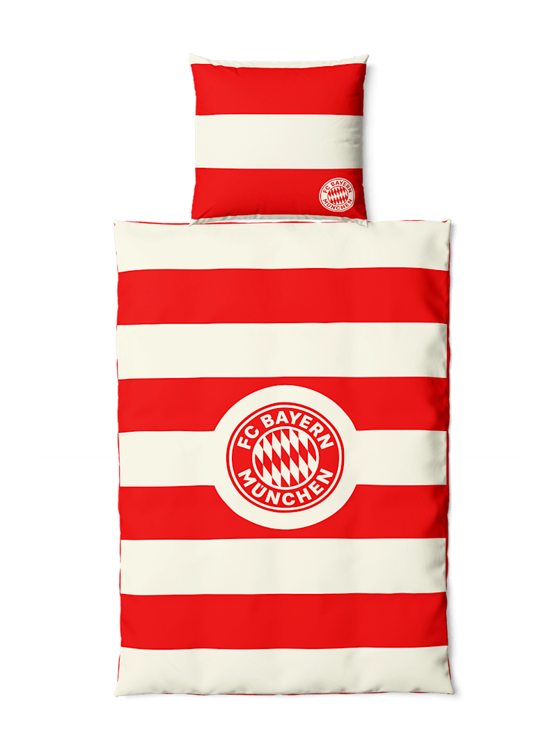 FC Bayern Bettwäsche Übergröße - Rot/Weiß