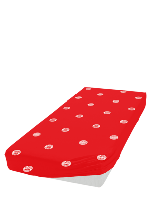 FC Bayern Spannbettlaken 100x200 cm - Rot/Weiß