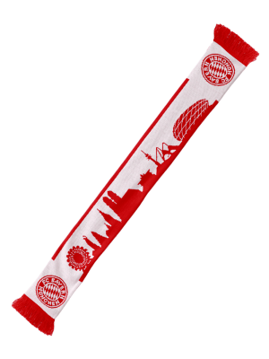 FC Bayern Schal Skyline - Rot