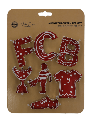 FC Bayern Ausstechformen 7-teilig - Silber