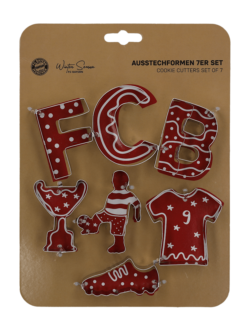 FC Bayern Ausstechformen 7-teilig - Silber