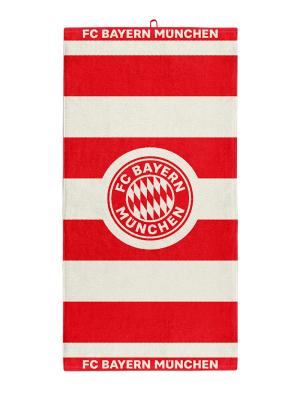 FC Bayern Badetuch 180x90 cm - Rot/Weiß