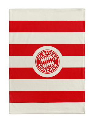 FC Bayern Kuschelfleecedecke 200x150 cm - Rot/Weiß
