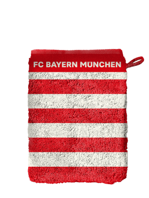 FC Bayern Waschhandschuh 2er-Set - Rot/Weiß