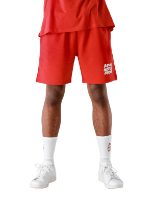 FC Bayern Sweatshort Hustles Harder - Rot - Herren