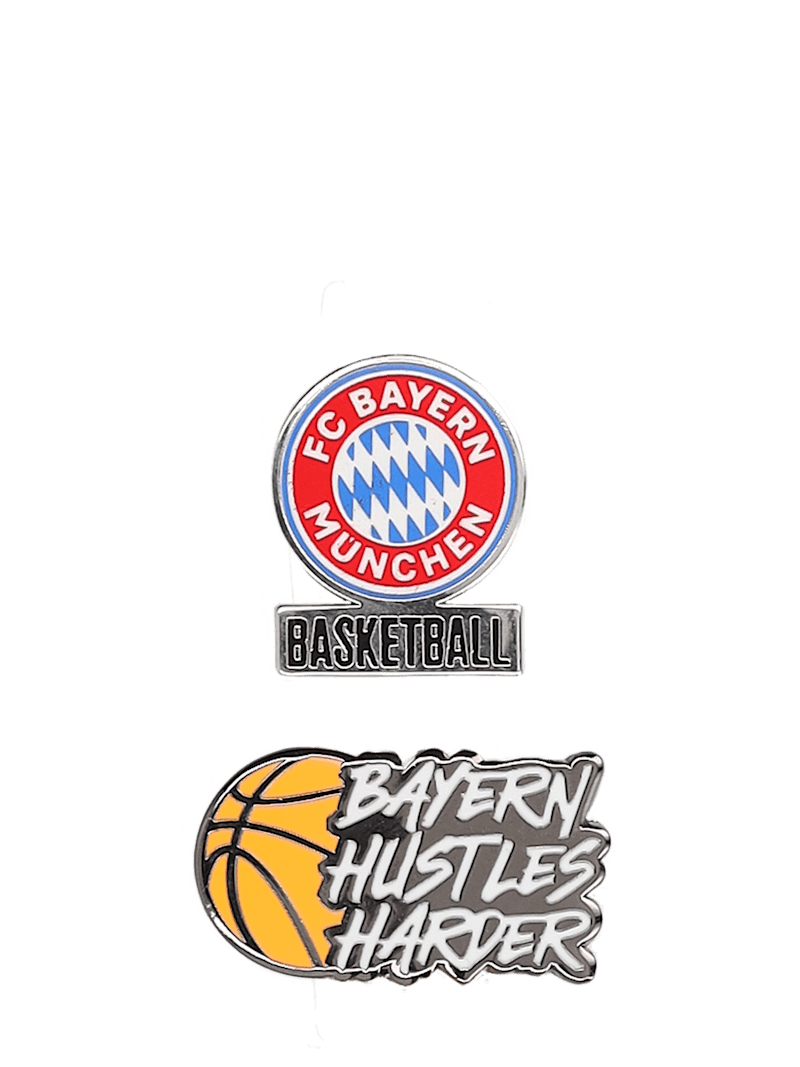 FC Bayern Basketball Pin 2er-Set - Mehrfarbig