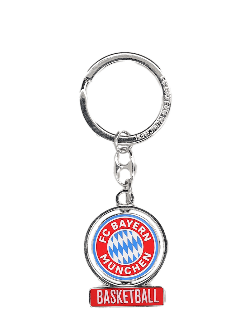 FC Bayern Basketball Schlüsselanhänger Logo - Rot/Weiß