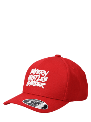 FC Bayern Snapback Hustles Harder - Rot - Kinder