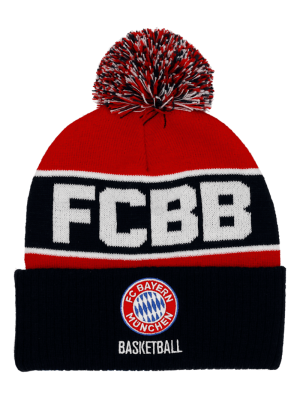 FC Bayern Basketball Bommelmütze - Rot