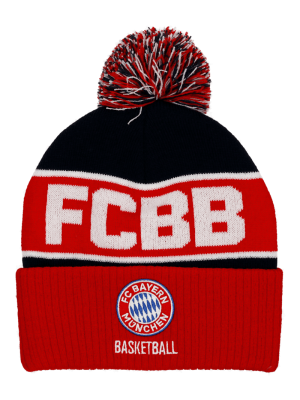 FC Bayern Basketball Bommelmütze - Rot