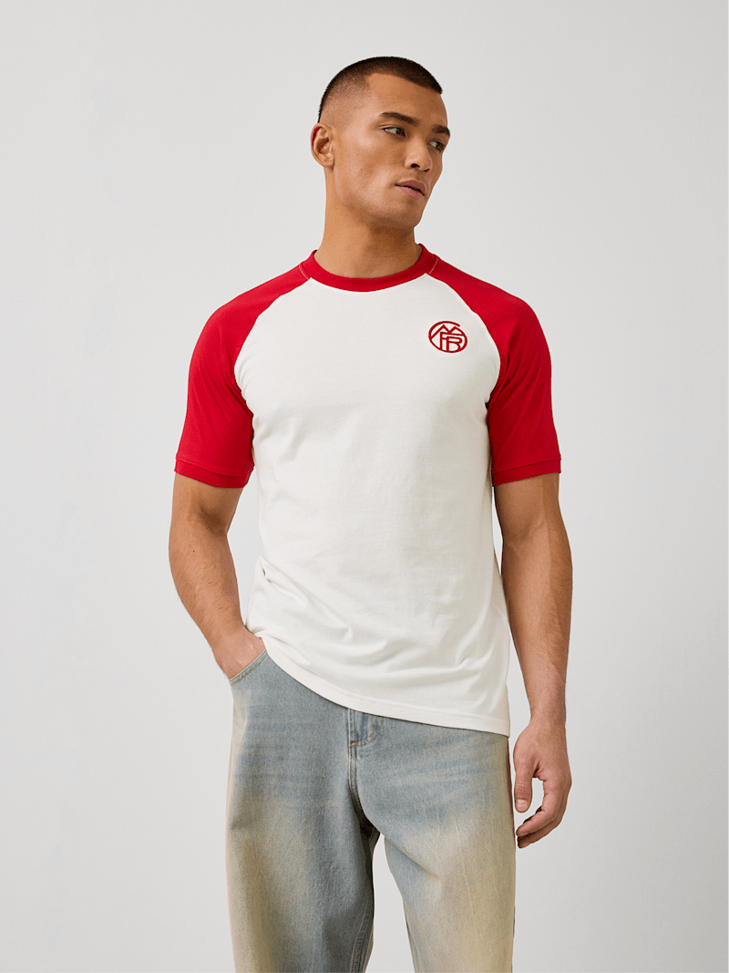 FC Bayern T-Shirt Members Club - Rot/Weiß