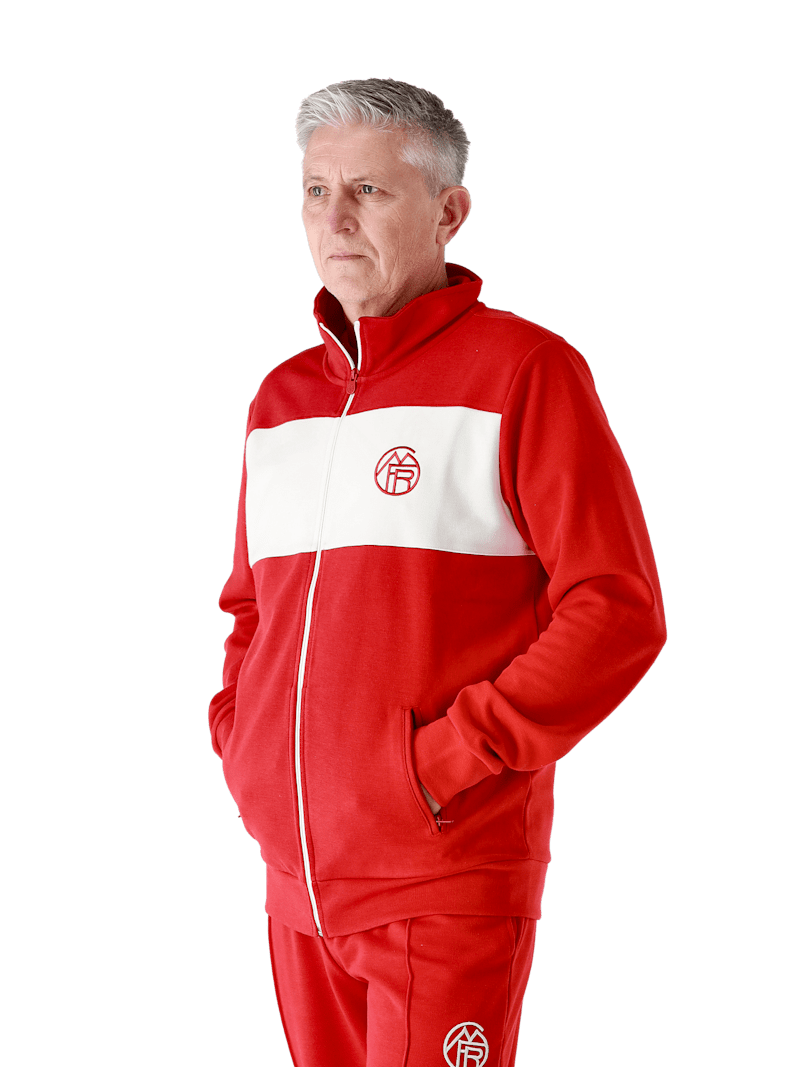 FC Bayern Zip-Jacke Members Club - Rot/Weiß