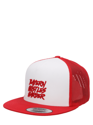 FC Bayern Trucker Snapback Hustles Harder - Rot/Weiß