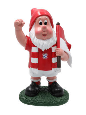 FC Bayern Gartenzwerg Fahne - Rot/Weiß