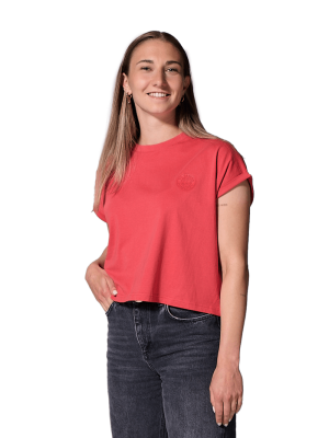 FC Bayern T-Shirt Logo Spring - Rot - Damen