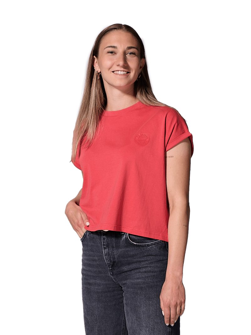 FC Bayern T-Shirt Logo Spring - Rot - Damen