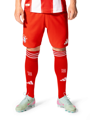 FC Bayern Authentic Short Home 25-26 - Rot/Weiß - Herren - adidas
