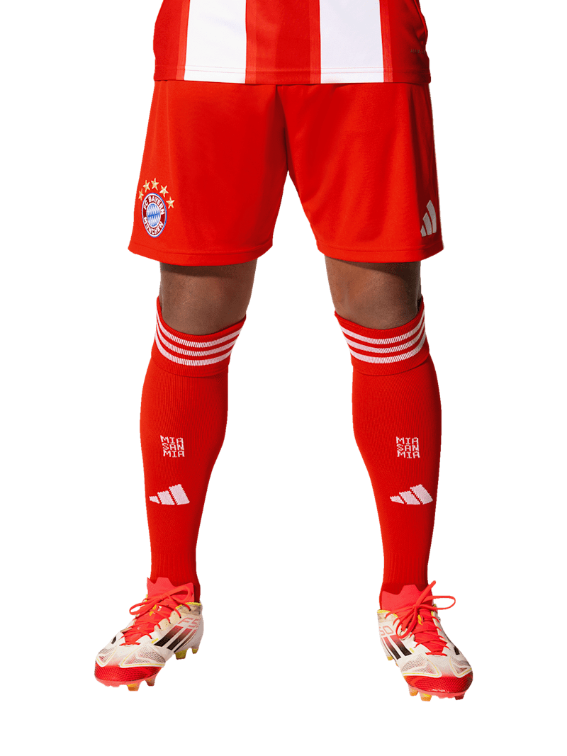 FC Bayern Short Home 25-26 - Rot/Weiß - Herren - adidas