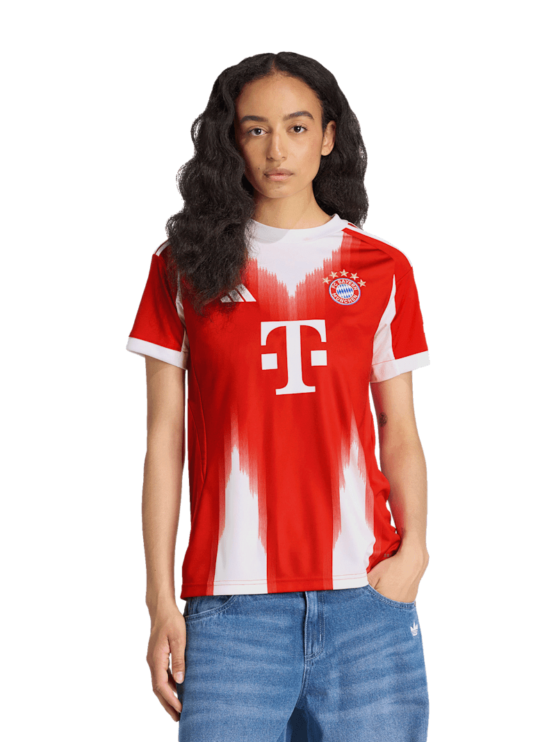FC Bayern Trikot Home 25-26 - Rot/Weiß - Heimtrikot - Damen - adidas