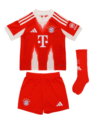 FC Bayern Mini Kit Trikot Home 25-26 - Rot/Weiß - Heimtrikot - Kinder - adidas