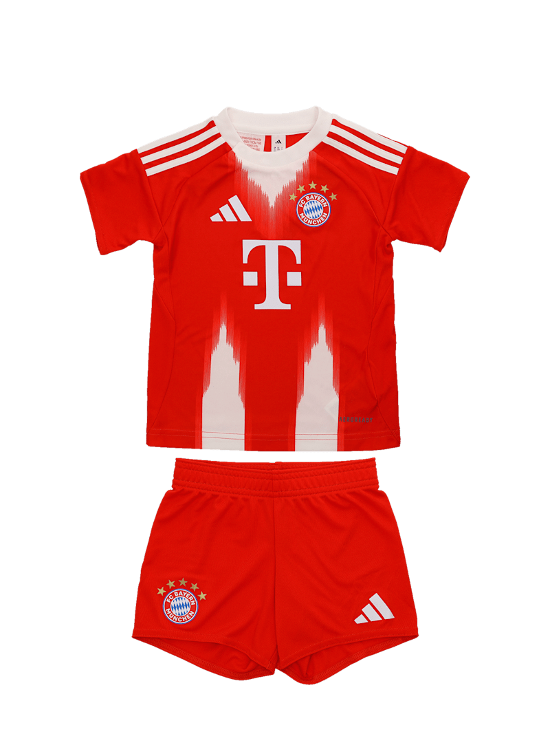 FC Bayern Kit Trikot Home 25-26 - Rot/Weiß - Heimtrikot - Baby - adidas