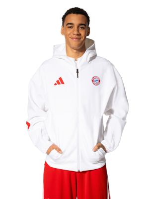 FC Bayern Anthem Jacket Home 25-26 - Weiß - adidas