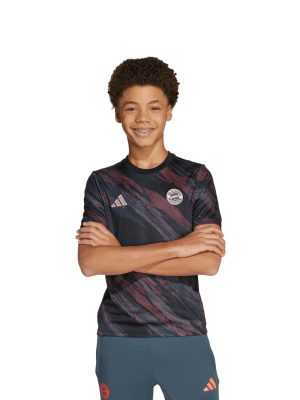 FC Bayern Pre-Match Shirt 25-26 - Schwarz - Kinder - adidas