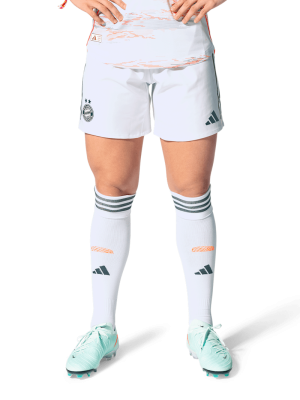 FC Bayern Frauen Authentic Short Away 25-26 - Weiß - adidas
