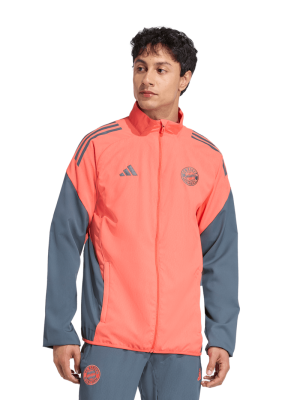 FC Bayern Präsentationsjacke Teamline - Orange - adidas