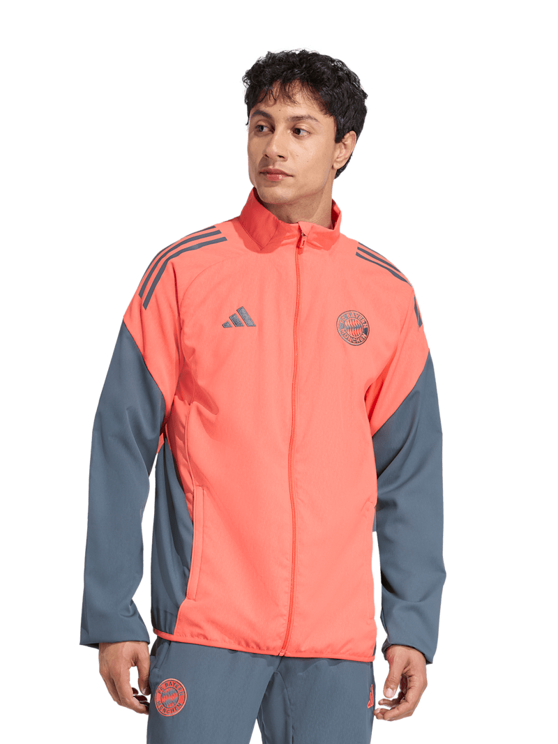 FC Bayern Präsentationsjacke Teamline - Orange - adidas