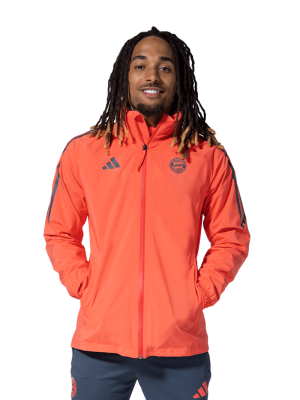 FC Bayern Regenjacke Teamline - Orange - adidas