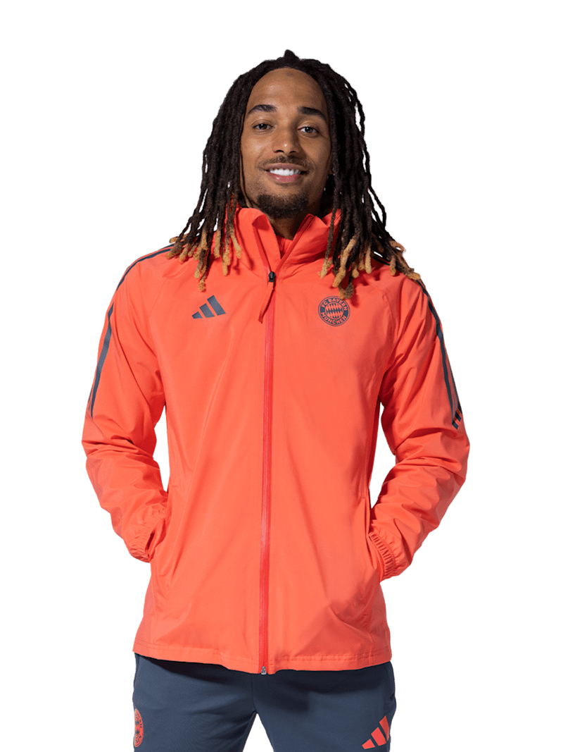 FC Bayern Regenjacke Teamline - Orange - adidas