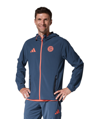 FC Bayern Anthem Jacket Away 25-26 - Grau - adidas