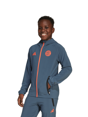 FC Bayern Anthem Jacket Away 25-26 - Grau - Kinder - adidas