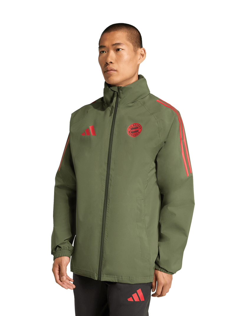 FC Bayern Regenjacke UCL Teamline - Grün - adidas