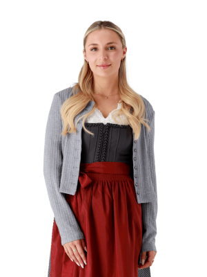 FC Bayern Trachten Strickjacke - Grau - Damen