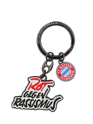 FC Bayern Schlüsselanhänger Rot gegen Rassismus - Mehrfarbig