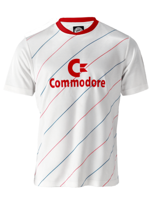 FC Bayern Retro Trikot 1985 - 86 - Weiß