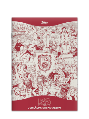 FC Bayern Stickeralbum 125 Jahre - Rot/Weiß