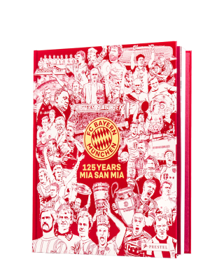 FC Bayern Buch 125 Jahre Englische Version - Rot