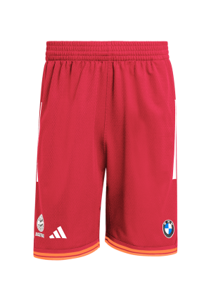 FC Bayern Basketball Auth. Short Home 25-26 - Rot - Kinder - adidas