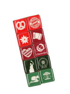 FC Bayern Magnet 10er-Set Wiesn™ - Mehrfarbig