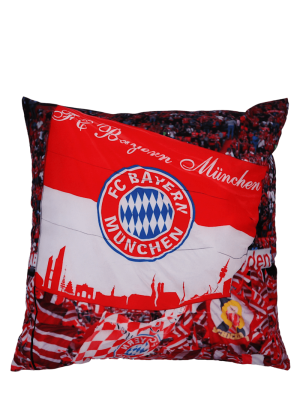 FC Bayern Kissen Fankurve 40x40 cm - Rot/Weiß