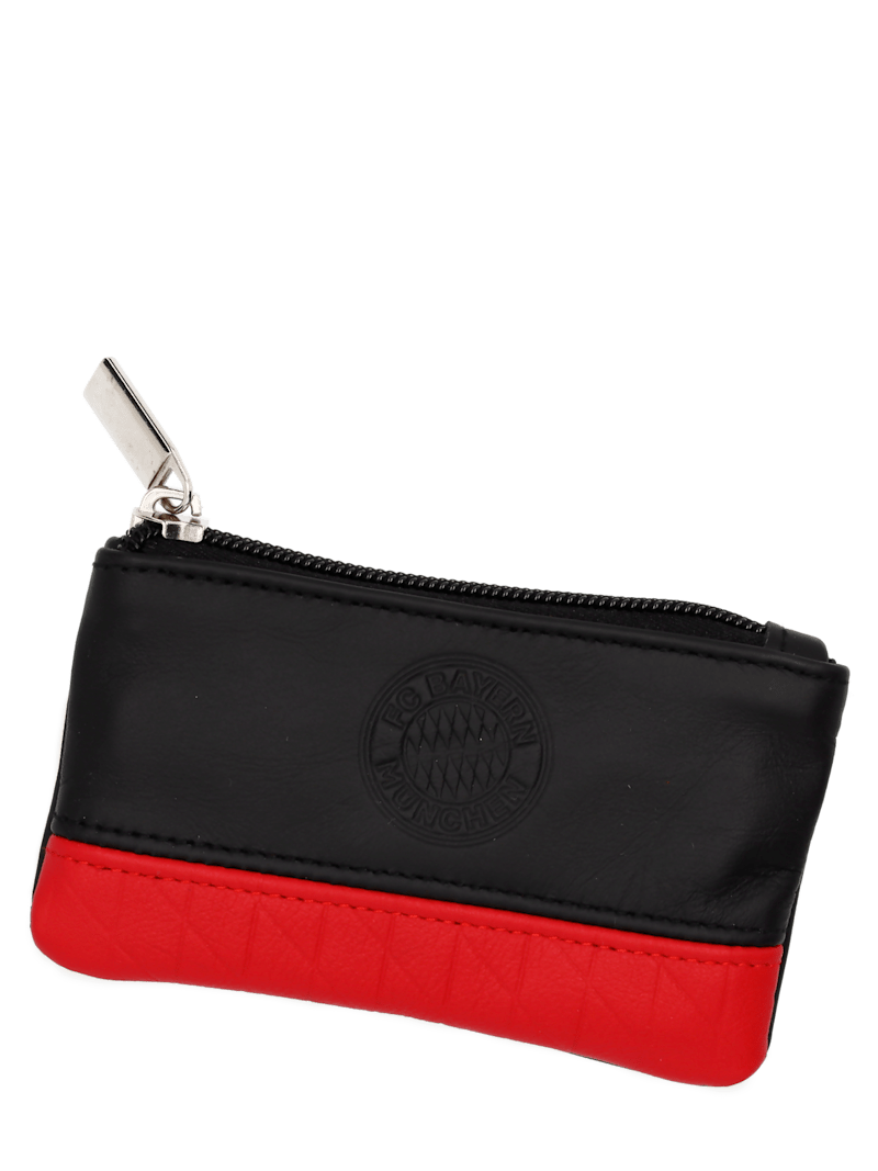 FC Bayern Leder Schlüsseletui - Schwarz