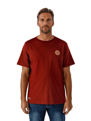 FC Bayern T-Shirt Rekordmeister - Bordeaux - Herren