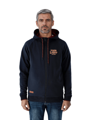 FC Bayern Zip-Jacke Rekordmeister - Navy - Herren