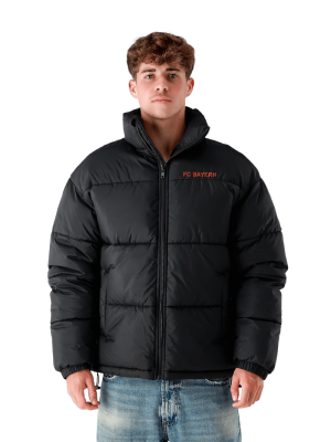 FC Bayern Jacke Puffer - Schwarz